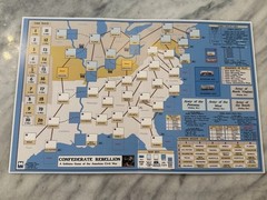 The Confederate Rebellion – Solitaire – Civil War Board Game White Dog Games