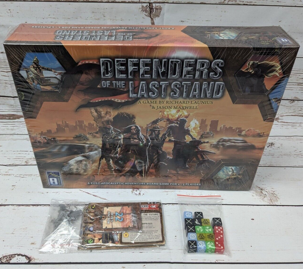 Defenders of the Last Stand Kickstarter extras NIS Post Apocalyptic Board Game