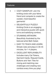 Knitting Circle A Calico Puzzly Game Calico Cats Yarn Cozy Knits | 1-4 players