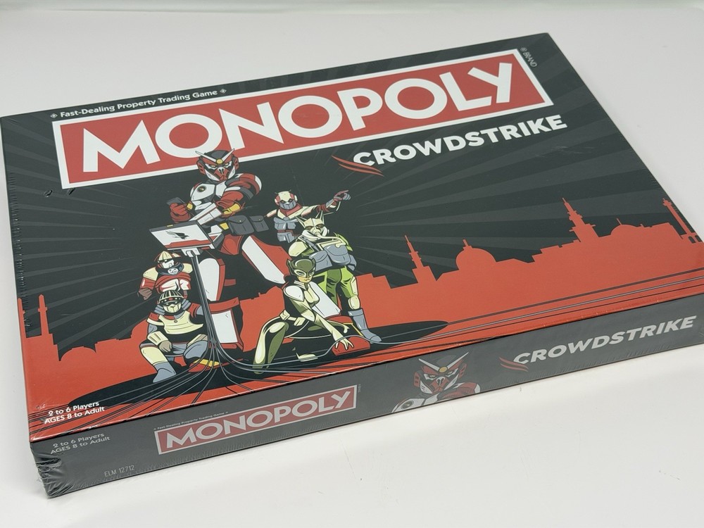 Monopoly CrowdStrike Board Game Cybersecurity Adversary Universe Edition Sealed