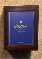 Scrabble | Heritage Edition Board Game | Walnut Storage Box | Brand New-In Box |