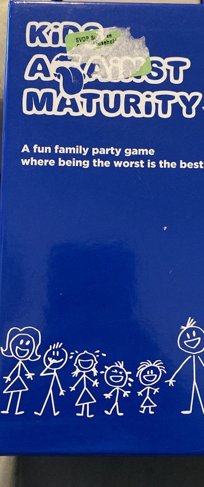 Kids Against Maturity Family Card Game for 2 to 4 Players Ages 10 Years and Up