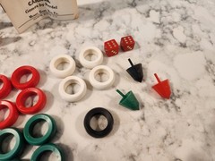 Carrom Game Board Replacement Pieces Plastic Game Pieces Rule Book Set Lot