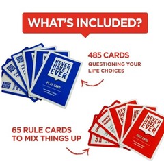 Never Have I Ever Party Card Game Classic Edition 550 Cards Set 17+ Years New