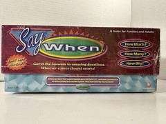 Say When! A Game for Families and Adults 1998 Winning Moved 10 Years And Up