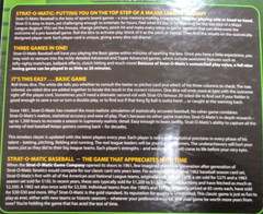 Strat-O-Matic Baseball board game ages 10 and up family sports