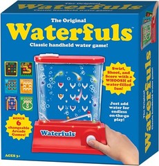 Original Waterfuls Classic Handheld Water Game – 6 Interchangeable Back Panels