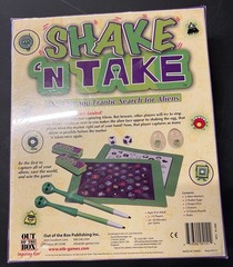 Shake N Take Board Game Fast & Frantic Search For Aliens New Sealed 2010 D3