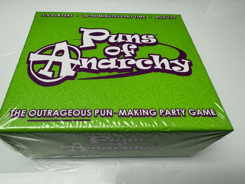 Puns of Anarchy The Outrageous Pun-Making Party Game Deck Card Games NIB Sealed