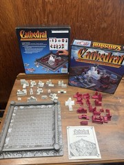 1986 Mattel Cathedral Board Game Strategic Battle Medieval City – Complete