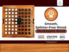 Wooden Othello Board Game – Stylish Decor and Educational Strategy for Families