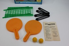 Ping Pong Table Tennis Set Complete Toy Game VTG 1987 Old Classic Kids GUC