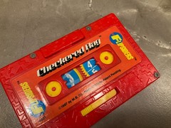 FLIPSIDERS Checkered Flag Milton Bradley 1987 Pocket Game Cassette