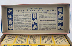 1950s Peter Piper’s Playtown Buildable Cardboard Town,COMPLETE VINTAGE,EXCELLENT