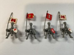 Vtg Battle Masters Board Game Replacement Knights 4x Milton Bradley Parts Pieces