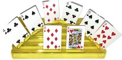 Playing Cards Plastic Holder 2 Racks Hands Free Hand & Foot Super Samba Bridge