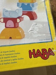 Haba My Very First Games Lot Of 2 Orchard And Zoolino Co-op Wooden Complete