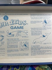 Vintage 1965 Flipper Flips Board Game Mattel TV Show Incomplete Parts Repair
