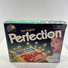 Vintage 1987 The Original Perfection Game Selchow Righter Complete Works Coleco