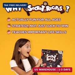 Secret Recipes – Go Fish-Style Strategy Card Game – for Kids, Teens, and Adults
