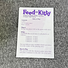 Feed the Kitty by Gamewright 2017 Wooden Complete Game