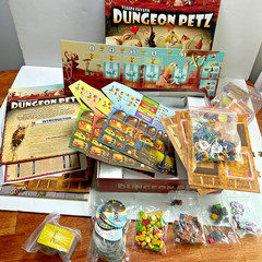 DUNGEON PETZ BOARD GAME Complete Czech Games Edition Some Stickers Used