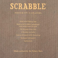 Hasbro Scrabble Pottery Barn Deluxe Travel Board Word Game 8+ 2-4 Players 2019