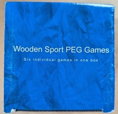 Wooden Sport PEG Games Six Games In One Box New Officemax