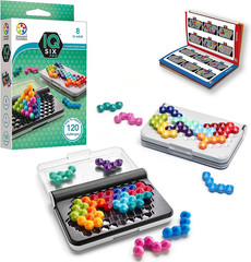 Smartgames IQ Six Pro Travel Game for Kids and Adults, a Skill-Building Brain Ga