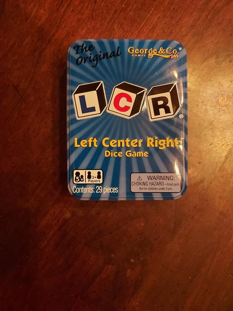 George and Company Left Center Right Dice Game, family or party, free shipping!