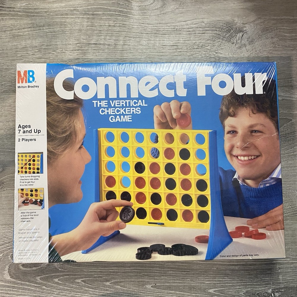 Vintage Connect 4 Four 1986 Board Game MB Games * NEW & SEALED * RARE🔥🔥🔥