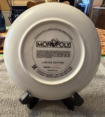 Franklin Mint Monopoly Game 60th Anniversary Millionaire’s Wooden Wall Clock
