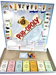 Pug-Opoly A Property Trading Board Game Pugs Board Game Late For The Sky Dogs