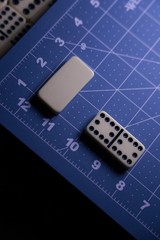 Set Of 91 Marbleized Dominoes Double Twelve Dot Vinyl Carrying Case