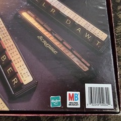 Scrabble Deluxe Collector’s Edition Turntable Crossword Rotating Milton Bradley