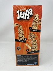 Jenga Classic Game with Genuine Hardwood Blocks Stacking Tower Game Age 6+ New