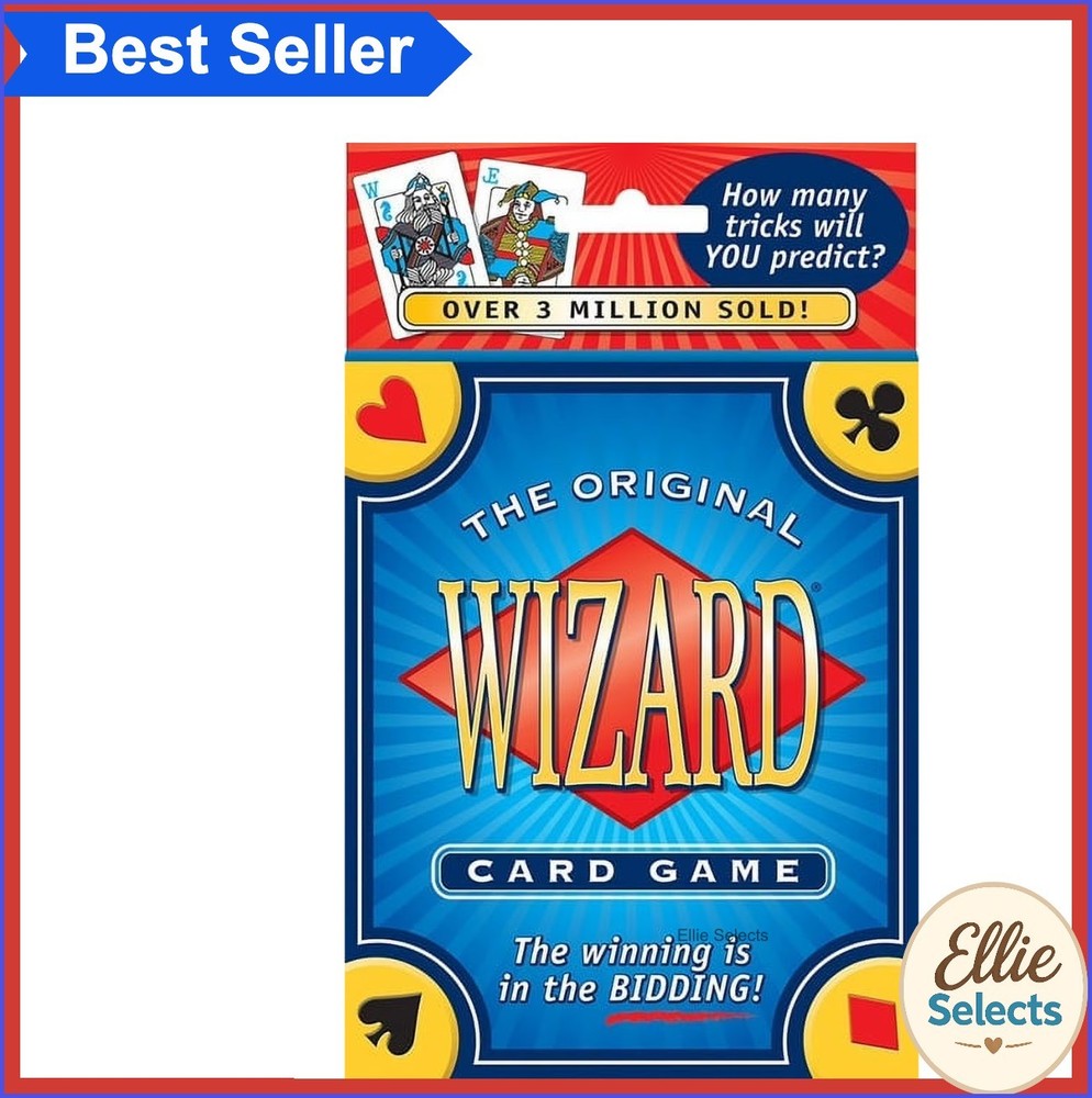 Card Game Wizard Ultimate Game of Trump Trick Taking Family Fun 3-6 Players