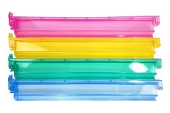 Acrylic Mahjong Mah Jongg Rack and Pusher Combo , Jong Racks-Multi-Color-Set of