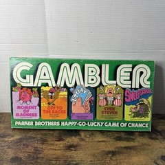 VINTAGE Gambler COMPLETE Parker Brothers 1977 Classic Game of Chance Luck Notes