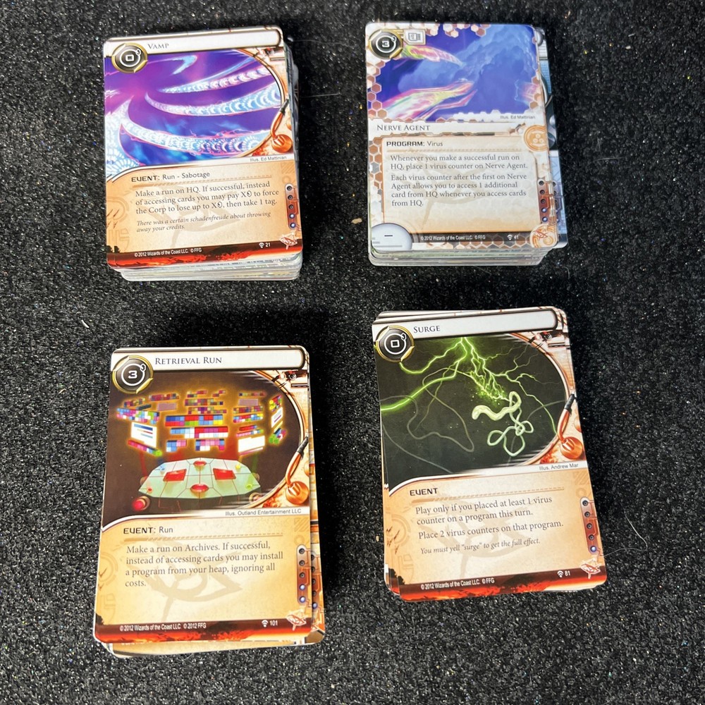 Netrunner Genesis Cycle Trace Amount Cyber Exodus Study Static Humanity Shadow