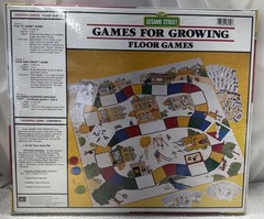 Vtge NEW 1987 Sesame Street Preschool Games for Growing Shopping Floor Games