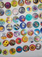 Lot of 220 Pogs / Milk Caps, Vintage 1990s Retro Nostalgia! Mix Take A Look!