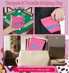 ® Sunnymove American Mahjong Dice Bag Squeeze Pouch Mahjong Coins Money