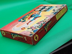 Vintage Calling Superman News Reporting Board Game Daily Planet Transogram 1954