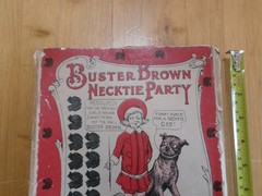 BUSTER BROWN CLOTH NECKTIE PARTY PIN ON GAME by S&R Rare Complete