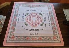 MAHJONG MAT WITH CARRYING CASE BRAND NEW PINK