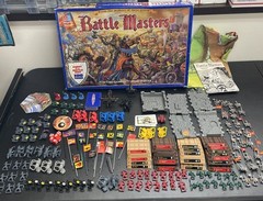 Vintage 1992-BATTLE MASTERS Board Game Milton Bradley Incomplete