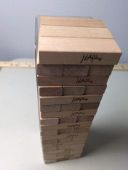 Vintage 1986 Milton Bradley Jenga Block Stacking Game Fully Complete & Excellent