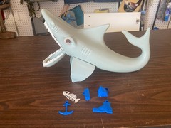 Vintage 1975 The Game of Jaws Shark Ideal Toy Co. Universal Original Parts Rare