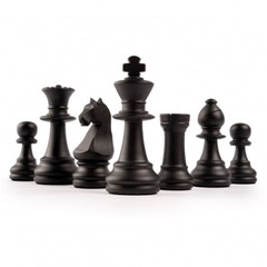 Chess Set Black Olive Deluxe – Field 50mm